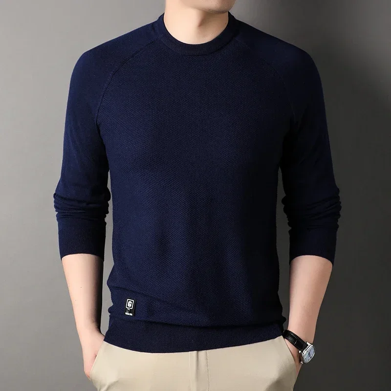 Men's wool sweater autumn and winter round neck pullover solid color sweater shoulder sleeve cashmere casual knitted sweater men
Men's wool sweater autumn and winter round neck pullover solid color sweater shoulder sleeve cashmere casual knitted sweater men