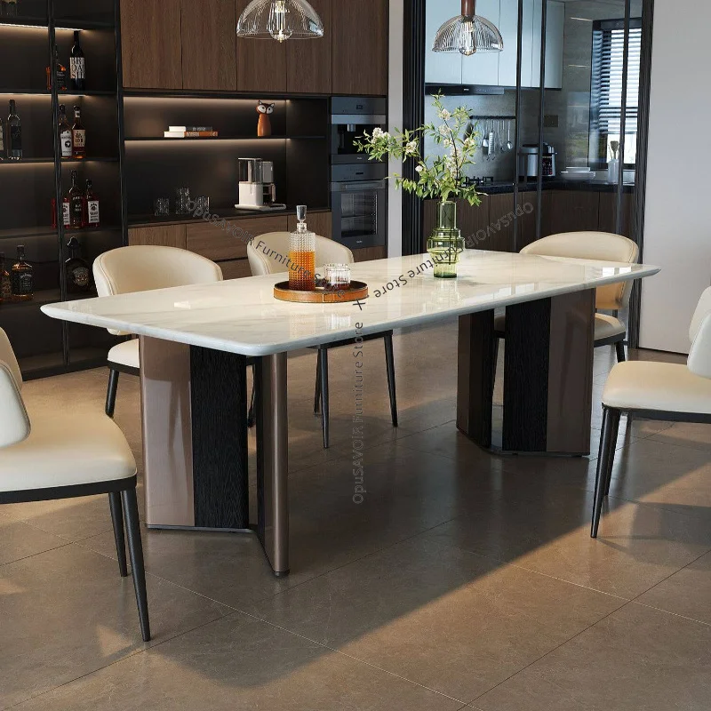 Italian Design Marble Dining Table Modern Minimalist Rectangular Dinner Table Luxury High-End Stone Home Furniture JT40
Italian Design Marble Dining Table Modern Minimalist Rectangular Dinner Table Luxury High-End Stone Home Furniture JT40
