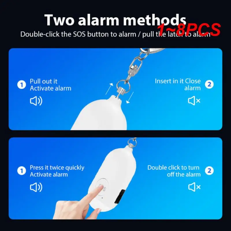1~8PCS Tuya Intelligent Self-defense Alarm Locator Personal Alarm LED Lighting For Women Children Outdoors Safety High Decibel
1~8PCS Tuya Intelligent Self-defense Alarm Locator Personal Alarm LED Lighting For Women Children Outdoors Safety High Decibel