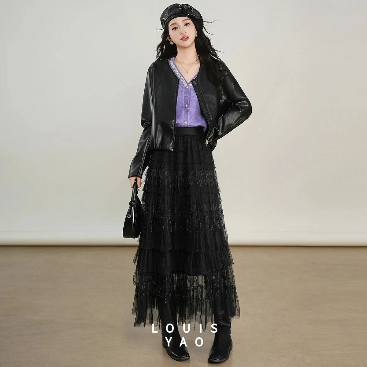 LOUISYAO Sweet Polka Dot Tiered A Line Skirt Women 2025 Autumn Original Design Delicate Long Tulle Skirt Elegant Bottoms
LOUISYAO Sweet Polka Dot Tiered A Line Skirt Women 2025 Autumn Original Design Delicate Long Tulle Skirt Elegant Bottoms