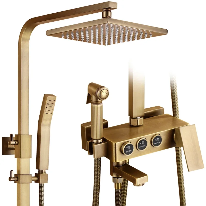 *European-Style Antique Copper Shower Head Set Bathroom Shower Nozzle Constant Temperature Retro Shower Health Faucet Spray Gun
*European-Style Antique Copper Shower Head Set Bathroom Shower Nozzle Constant Temperature Retro Shower Health Faucet Spray Gun