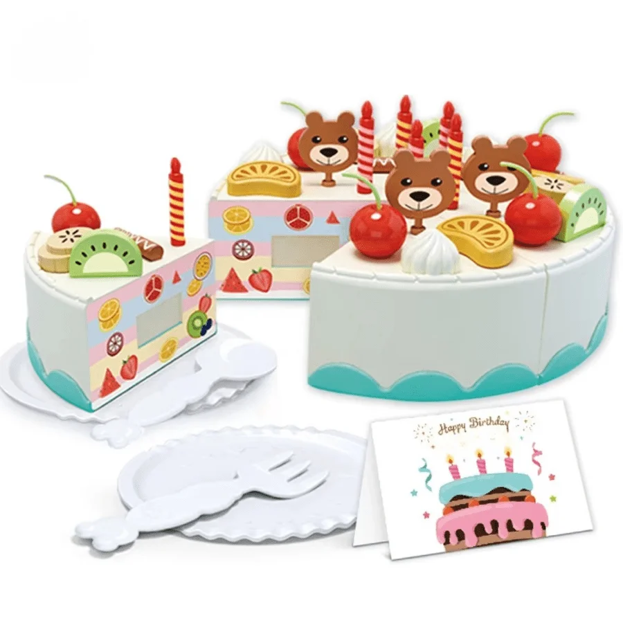 Children's fruit DIY cake simulation kitchen set, Christmas and Halloween gifts for children, no batteries required
Children's fruit DIY cake simulation kitchen set, Christmas and Halloween gifts for children, no batteries required