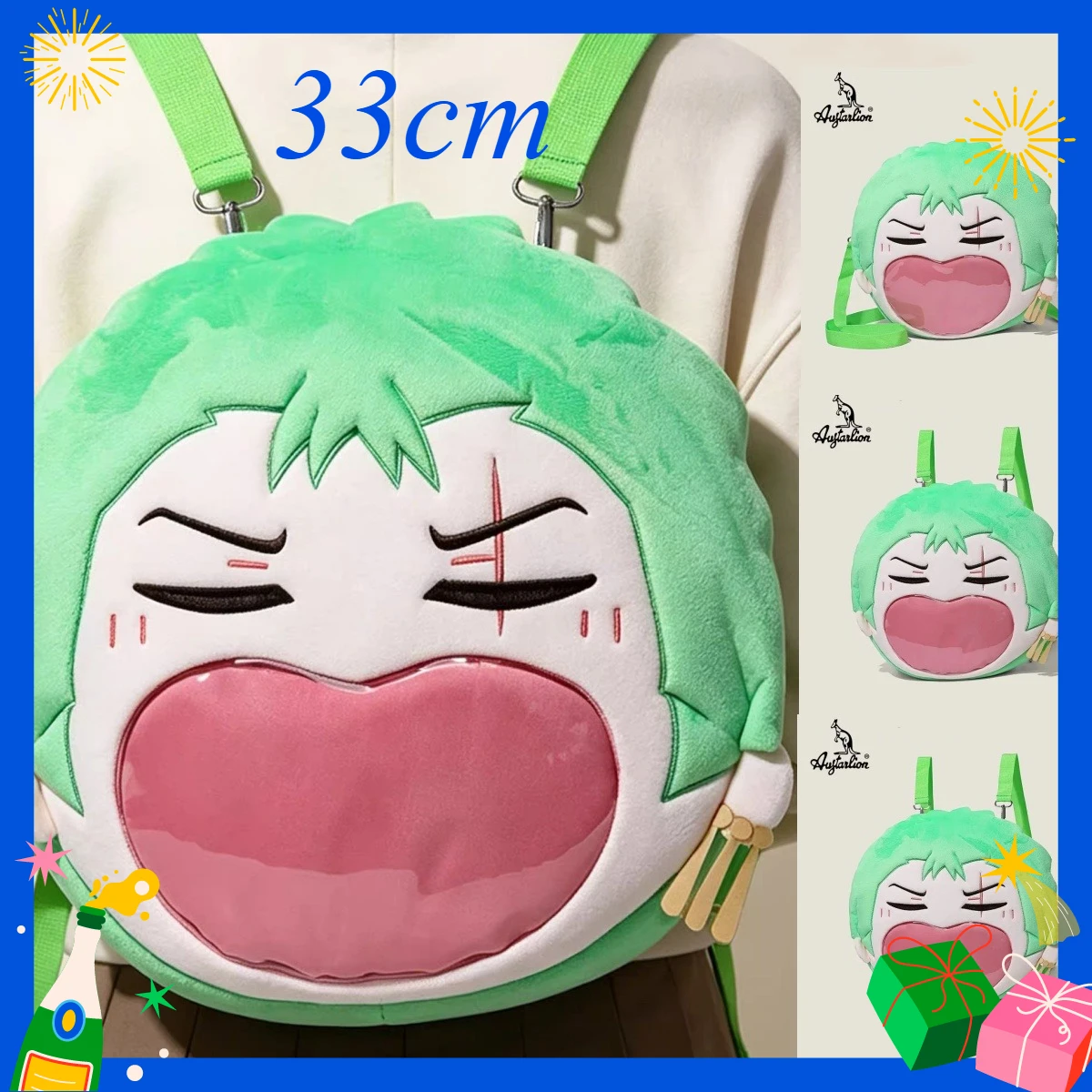 Kawaii Pirate King Anime Peripheral Sorong Pain Bag Backpack anime Crossbody Bag Student Birthday Gift 33cm
Kawaii Pirate King Anime Peripheral Sorong Pain Bag Backpack anime Crossbody Bag Student Birthday Gift 33cm