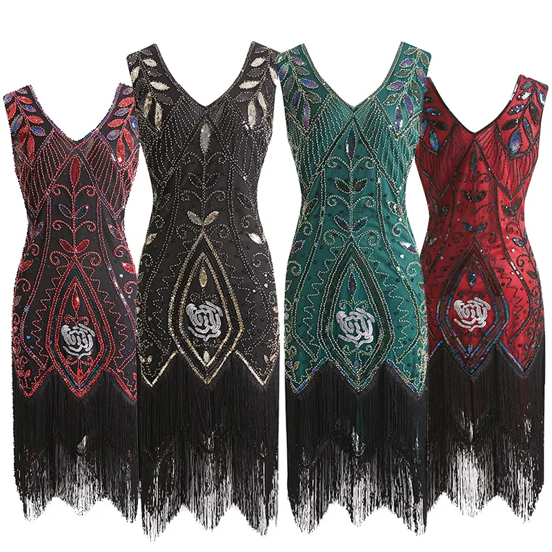 fashion Women Vintage Fringe Dress Beaded Sequins Flapper Great Gatsby Party Tassel Midi Embellished Evening Vestidos Dresses
fashion Women Vintage Fringe Dress Beaded Sequins Flapper Great Gatsby Party Tassel Midi Embellished Evening Vestidos Dresses