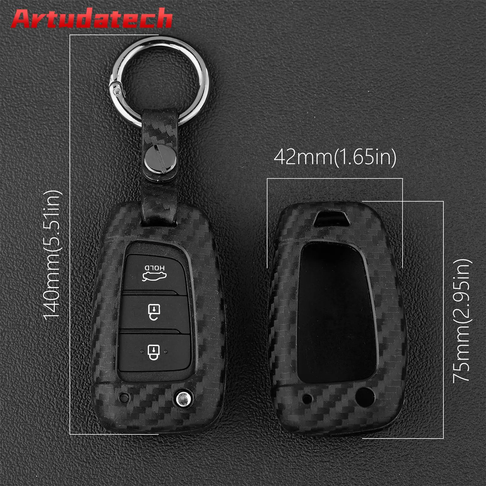 Artudatech Leather Silicone Car Key Case Cover With Buckle For Honda Accord No Key Included
Artudatech Leather Silicone Car Key Case Cover With Buckle For Honda Accord No Key Included
