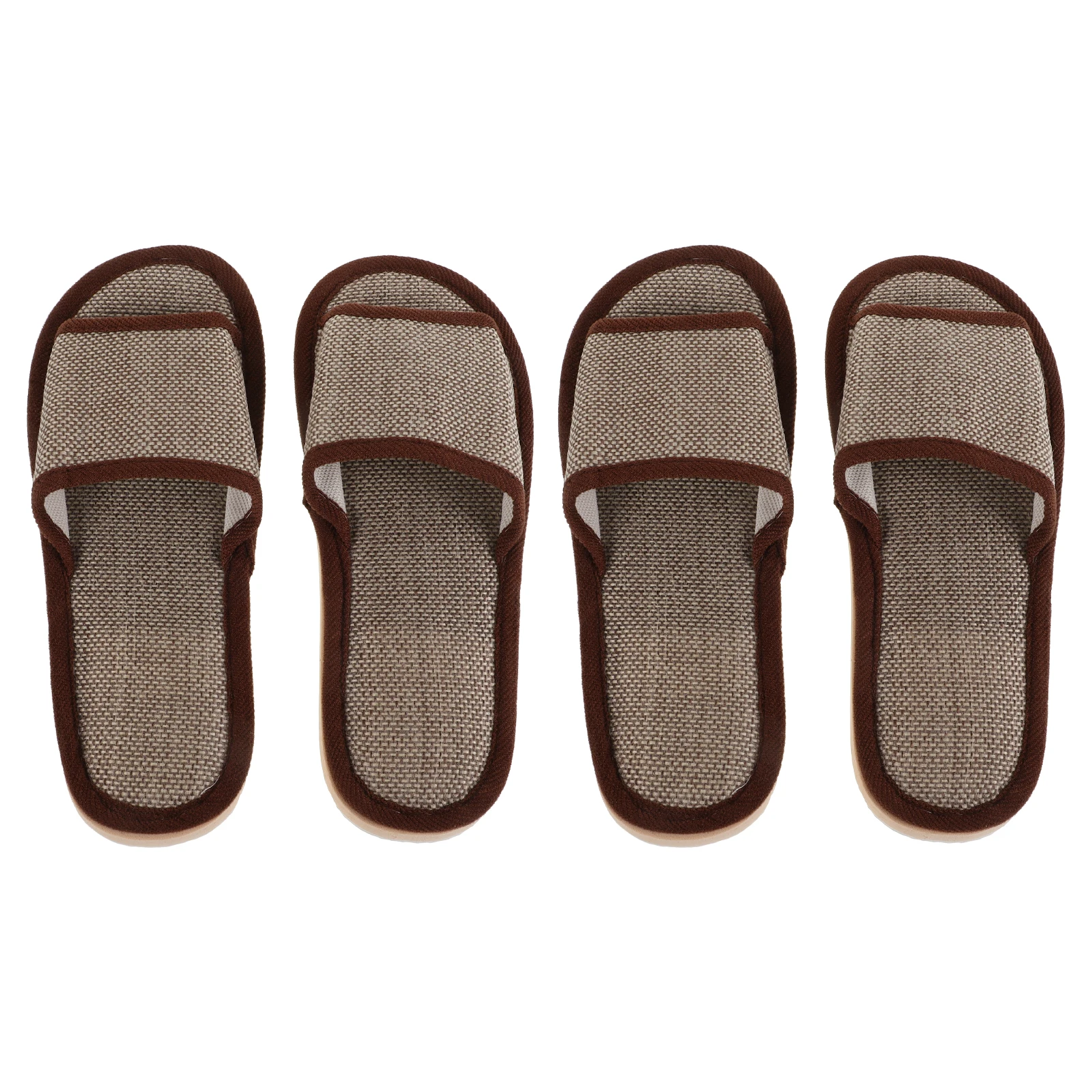 2pcs Cotton Linen Slippers Breathable Home Shoes for Women Guest Unisex Indoor Hotel Camping Non Slip EVA Sole Water Resistant
2pcs Cotton Linen Slippers Breathable Home Shoes for Women Guest Unisex Indoor Hotel Camping Non Slip EVA Sole Water Resistant
