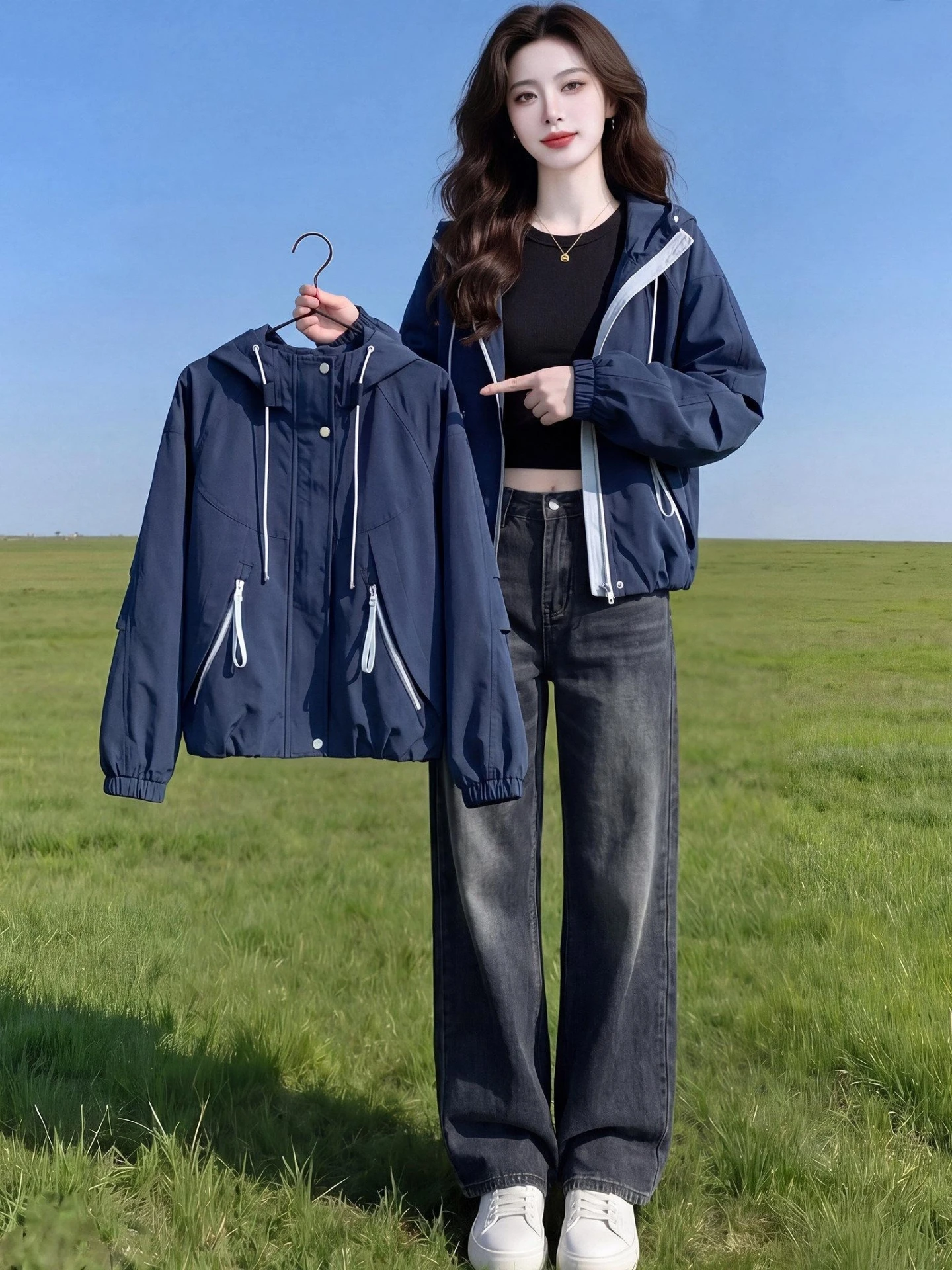 Unique Early Spring Ladies Loose Fit Jacket 2026 New Style Fashionable Breathable Zipper Closure Hooded Coat Versatile Casual...
Unique Early Spring Ladies Loose Fit Jacket 2026 New Style Fashionable Breathable Zipper Closure Hooded Coat Versatile Casual...