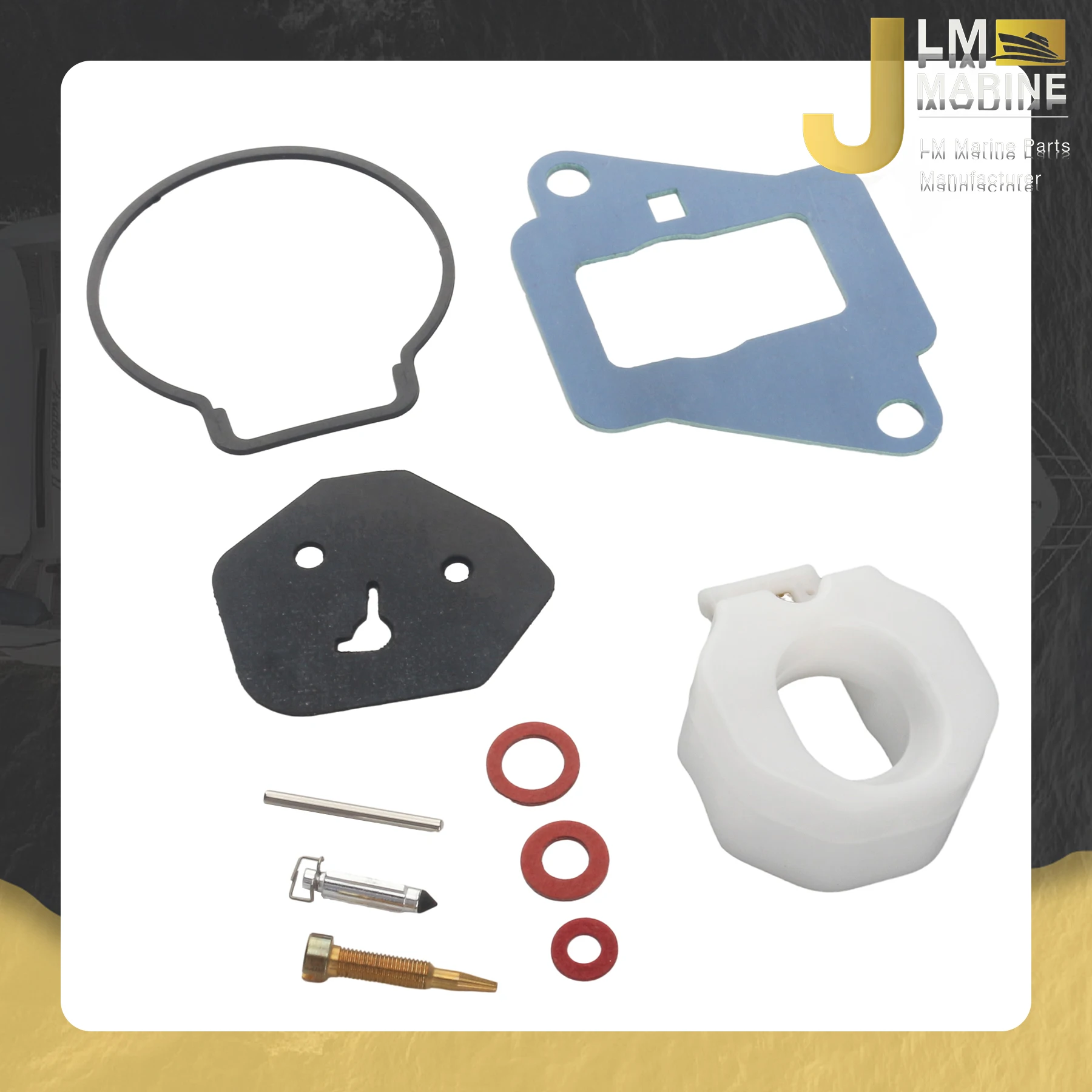 Outboard Carburetor Repair Kit 6E7-W0093-01 Compatible with Yamaha 9.9HP 15HP 1986-1995 1979-UP W/ Float 814481M 18-7769
Outboard Carburetor Repair Kit 6E7-W0093-01 Compatible with Yamaha 9.9HP 15HP 1986-1995 1979-UP W/ Float 814481M 18-7769