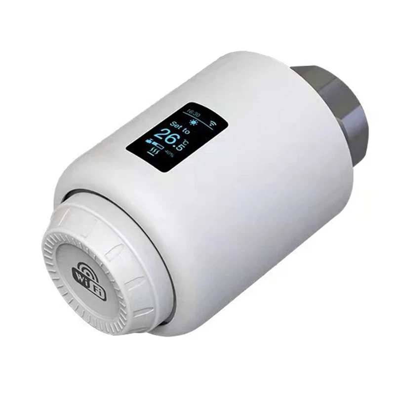 Tuya TRV Wifi Thermostat Smart Home Thermostatic Head Radiator Valve Actuator Heating Temperature Controller Alexa
Tuya TRV Wifi Thermostat Smart Home Thermostatic Head Radiator Valve Actuator Heating Temperature Controller Alexa