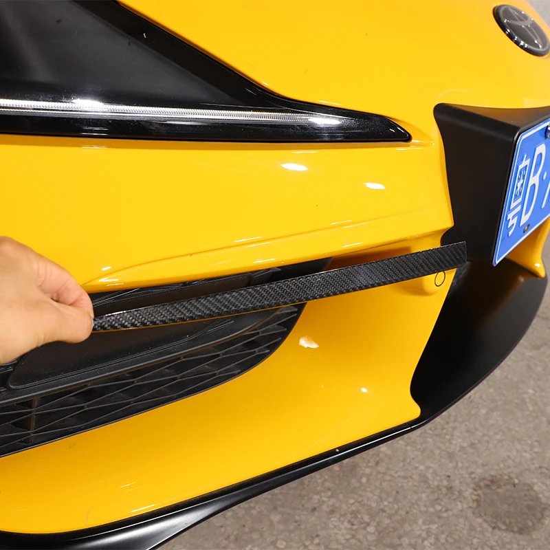 For Toyota Supra GR MK5 19-23 Car Front Fog Lights Lamp Decoration Strip Eyelid Eyebrow Cover Trim Real Carbon Fiber accessories
For Toyota Supra GR MK5 19-23 Car Front Fog Lights Lamp Decoration Strip Eyelid Eyebrow Cover Trim Real Carbon Fiber accessories