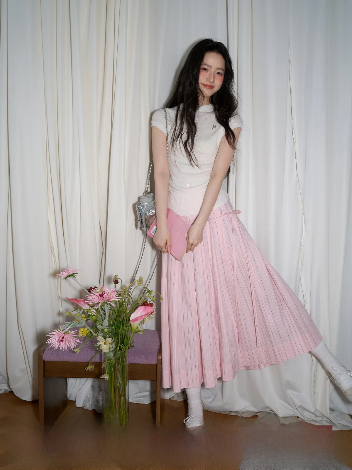 Pink Midi Skirt Women's Art Student Bright Matching Casual Cotton High Waist A-Line Skirt Breathable Comfortable Summer Slimm...
Pink Midi Skirt Women's Art Student Bright Matching Casual Cotton High Waist A-Line Skirt Breathable Comfortable Summer Slimm...