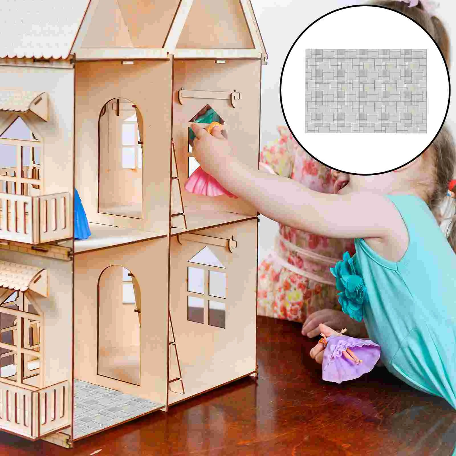 2 Pcs House Wallpaper Adhesive Mini Sticker Stickers Dollhouse Accessories Decor Decal Wallpapers
2 Pcs House Wallpaper Adhesive Mini Sticker Stickers Dollhouse Accessories Decor Decal Wallpapers