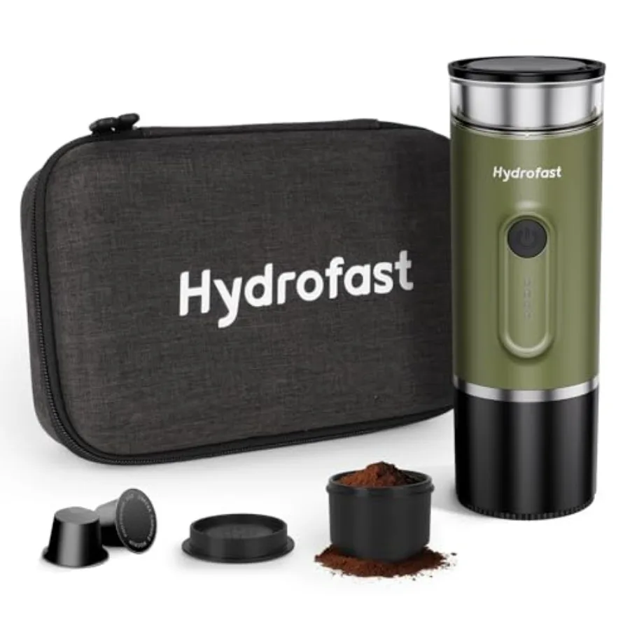 Portable Electric Espresso Machine for Camping Office Car Use, Stainless Steel Body, Black, Self-Heating with 7800mAh Battery U
Portable Electric Espresso Machine for Camping Office Car Use, Stainless Steel Body, Black, Self-Heating with 7800mAh Battery U