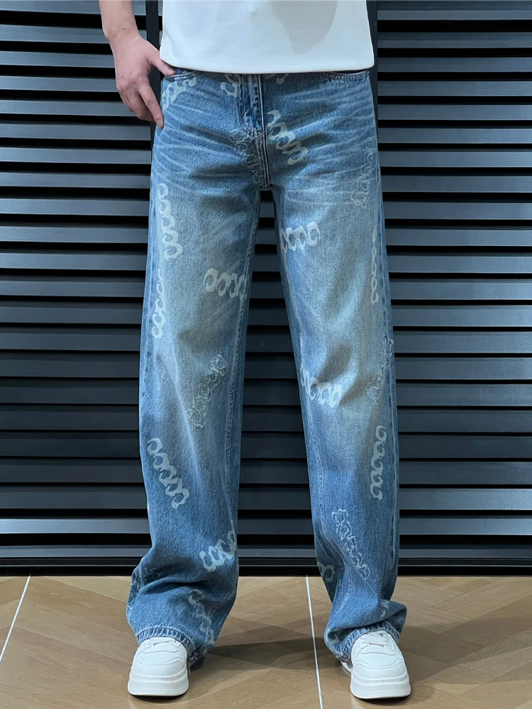 Trendy Floral Embroidery Men's Jeans Loose Wide Leg Pants Youthful Handsome Spring New Style Versatile Long Trousers
Trendy Floral Embroidery Men's Jeans Loose Wide Leg Pants Youthful Handsome Spring New Style Versatile Long Trousers