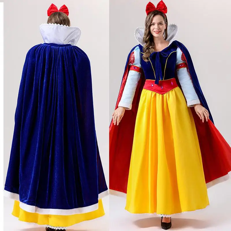 Halloween Princess Long Dress Thickened Long Sleeve Adult Women's Role Playing Costume Autumn Winter Long Style Luxury White ...
Halloween Princess Long Dress Thickened Long Sleeve Adult Women's Role Playing Costume Autumn Winter Long Style Luxury White ...