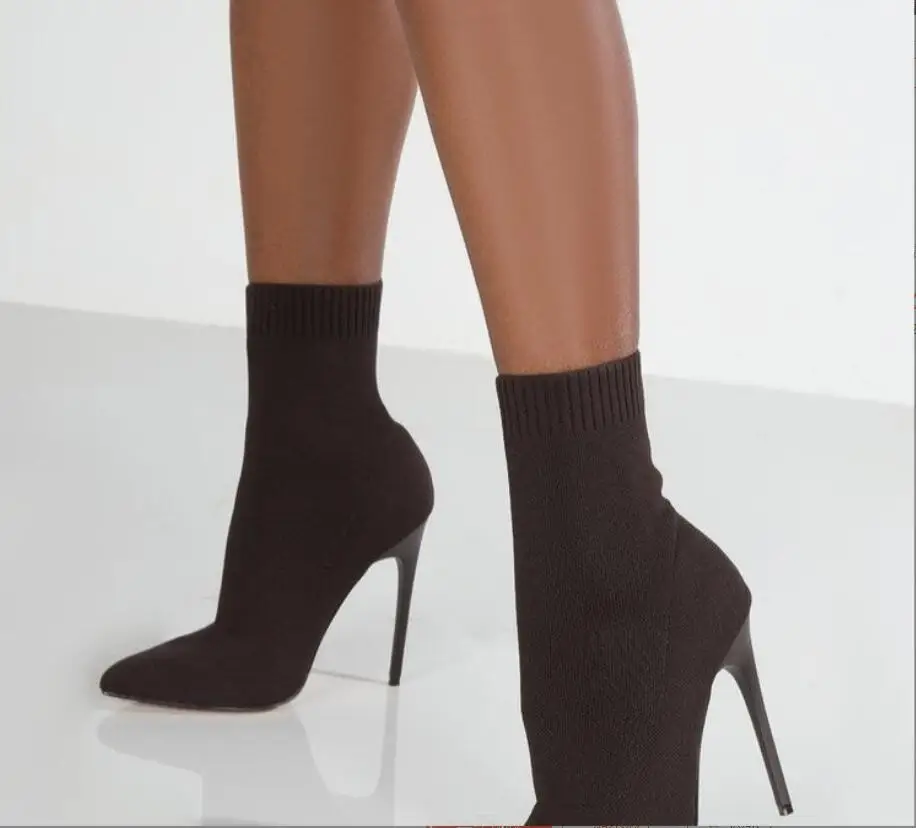Women Boots Short High Heels Shoes For Winte Autumn Winter Boots Black Knitted Ankle Boots Black Sock Women Heels Boots Large
Women Boots Short High Heels Shoes For Winte Autumn Winter Boots Black Knitted Ankle Boots Black Sock Women Heels Boots Large