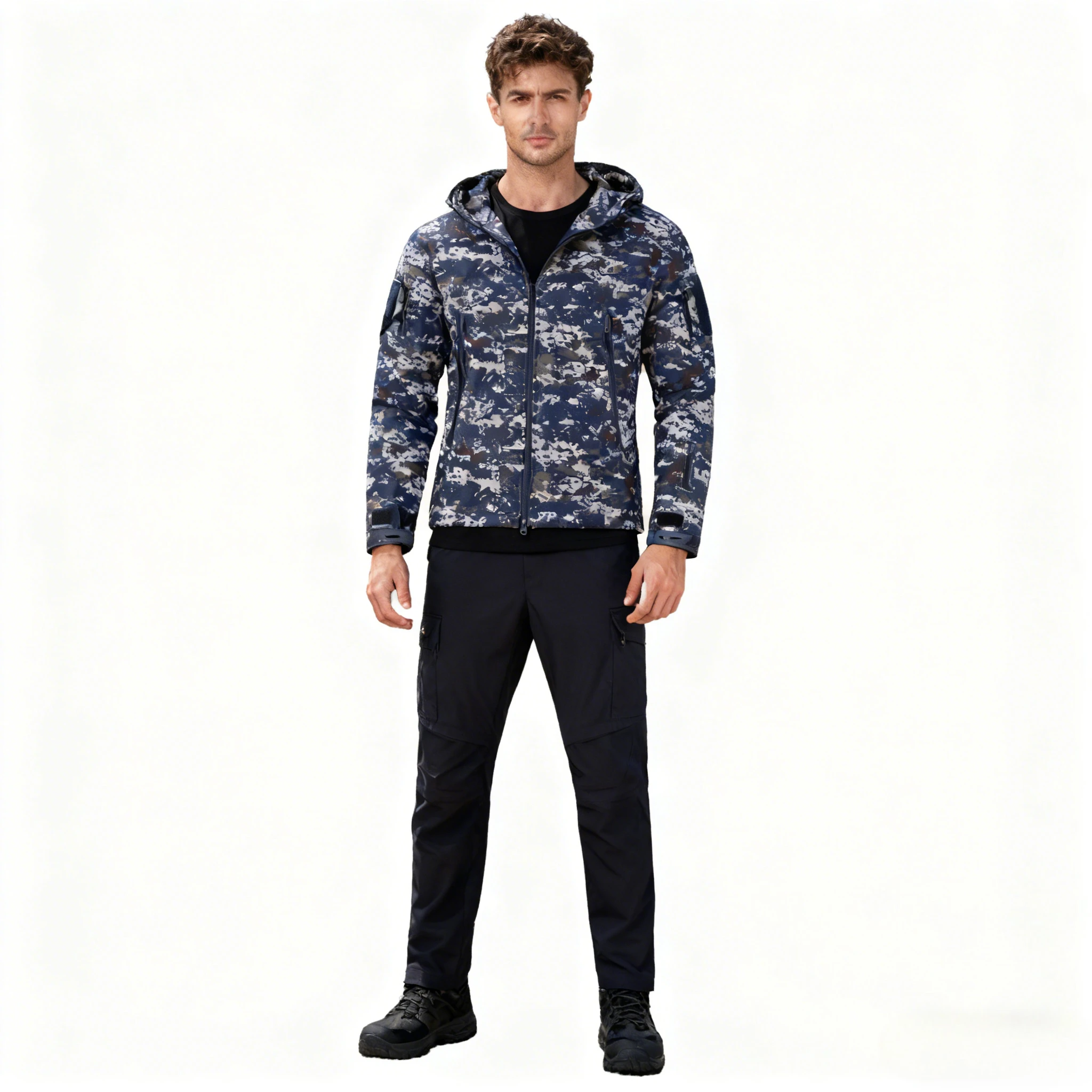 Sharkskin Softshell Jacket Men Military Camouflage American European Style Waterproof Windproof Tactical Trench Coat
Sharkskin Softshell Jacket Men Military Camouflage American European Style Waterproof Windproof Tactical Trench Coat