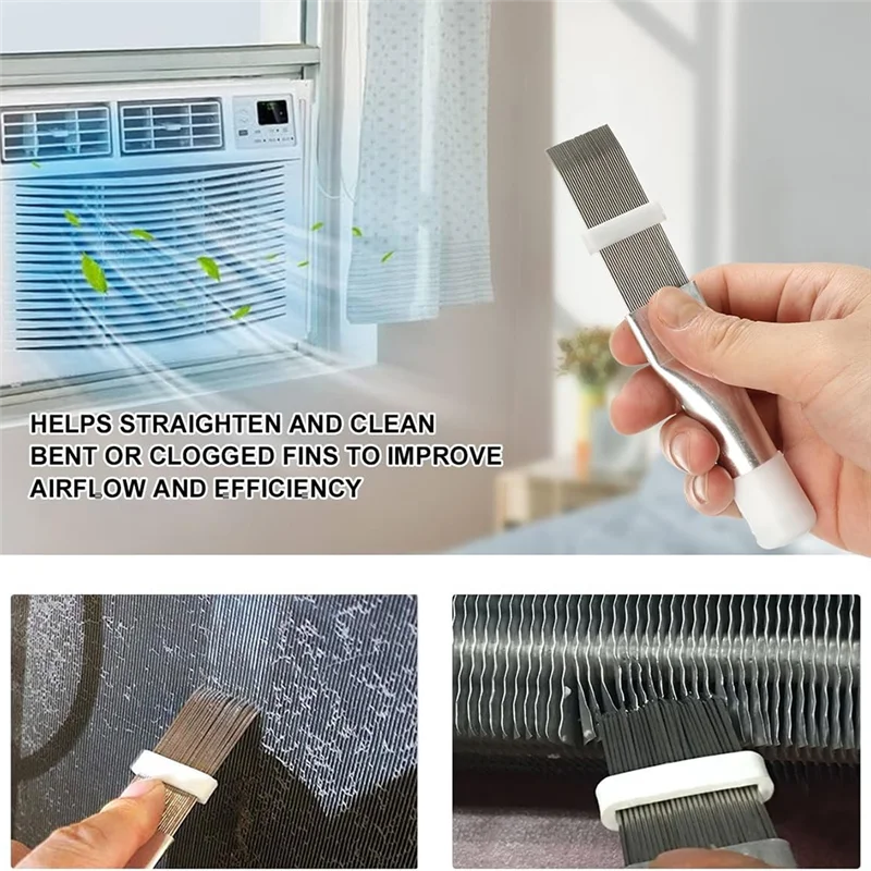 CYCLI-Air Conditioner Evaporator Coil Cleaning Brush AC Condenser Coil Fin Comb Straightener HVAC Cleaner Brush
CYCLI-Air Conditioner Evaporator Coil Cleaning Brush AC Condenser Coil Fin Comb Straightener HVAC Cleaner Brush