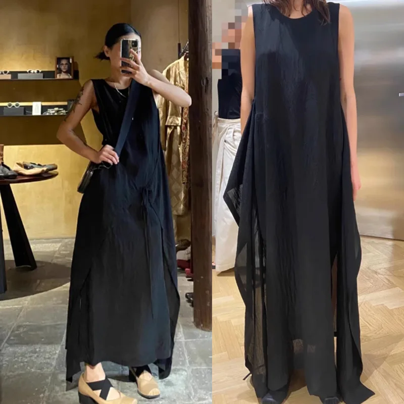 Withered Sleeveless Loose Hanging Double Pocket Hanging Easy To Maintain Dress Woman Clothes Dress Elegant Party Dresses Vestido
Withered Sleeveless Loose Hanging Double Pocket Hanging Easy To Maintain Dress Woman Clothes Dress Elegant Party Dresses Vestido