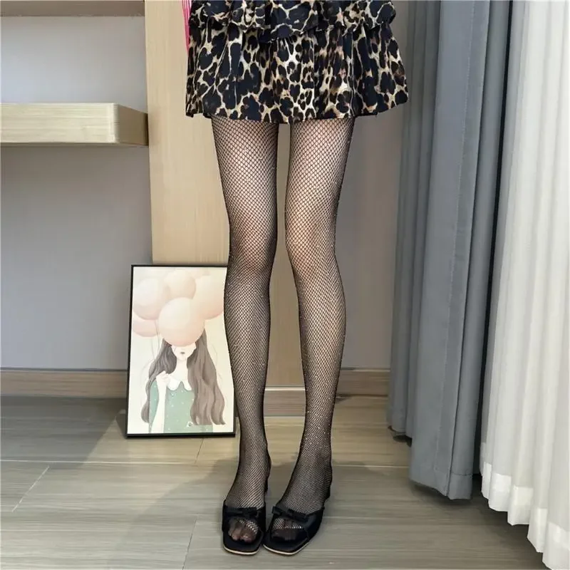 Women's Fishnet Tights Stockings Glittering Rhinestones Pantyhose Jeweled Mesh Leggings Hosiery for Nightclub Festivals
Women's Fishnet Tights Stockings Glittering Rhinestones Pantyhose Jeweled Mesh Leggings Hosiery for Nightclub Festivals