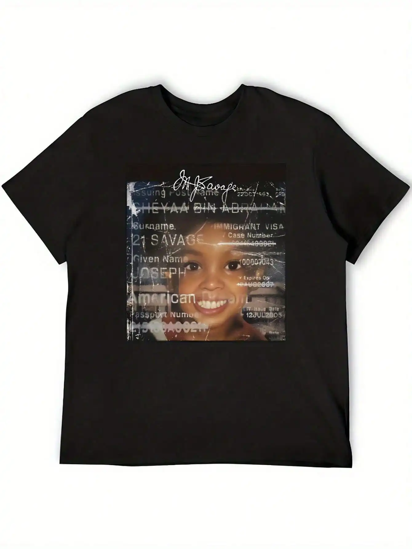 Savage Album-Inspired Cotton T-Shirt Full Size 100% Cotton Machine Washable With Unique Letter Photo Design Round Neck Casual
Savage Album-Inspired Cotton T-Shirt Full Size 100% Cotton Machine Washable With Unique Letter Photo Design Round Neck Casual