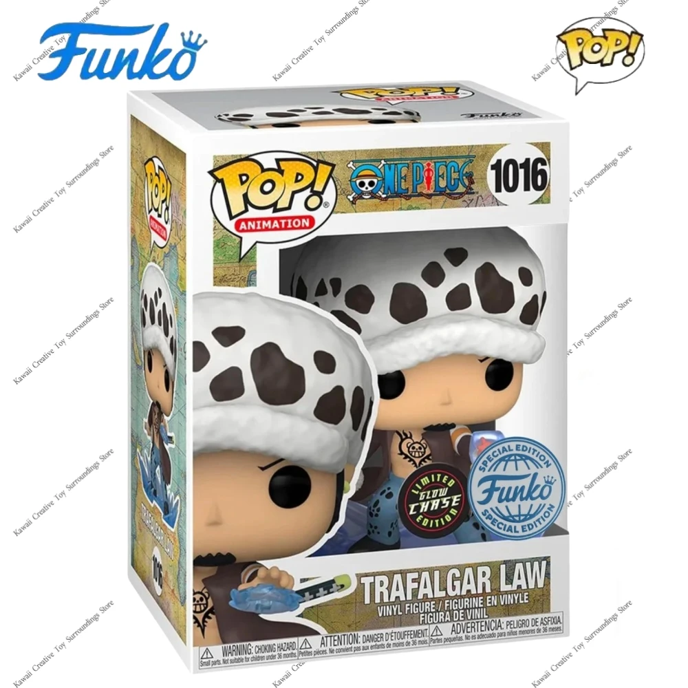 Anime One Piece Trafalgar Law # 1016(Glow Chase) Vinyl Figure Funko Pop Limited Edition Collectible Decoration Model Toy Gift
Anime One Piece Trafalgar Law # 1016(Glow Chase) Vinyl Figure Funko Pop Limited Edition Collectible Decoration Model Toy Gift
