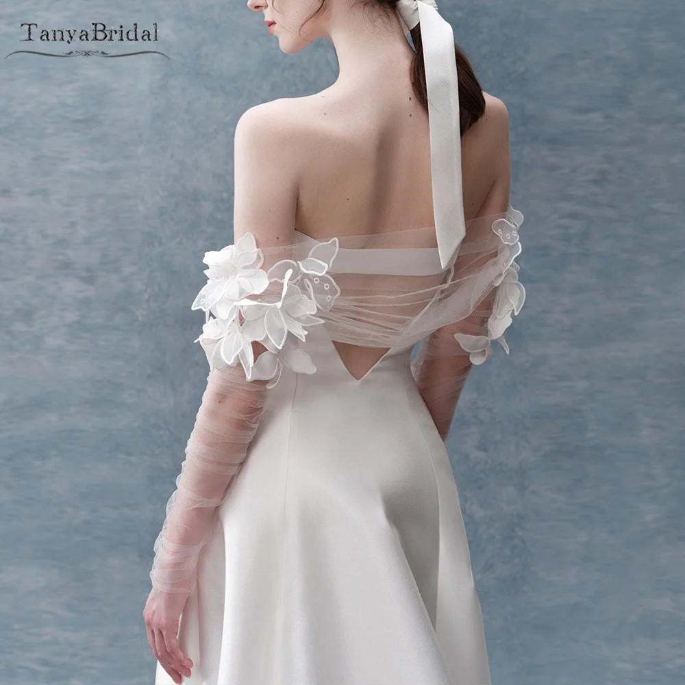 Long Sleeved Bolero Detachable Wedding Sleeves With Romantic Flowers Gingerless Gloves Chic DG270
Long Sleeved Bolero Detachable Wedding Sleeves With Romantic Flowers Gingerless Gloves Chic DG270