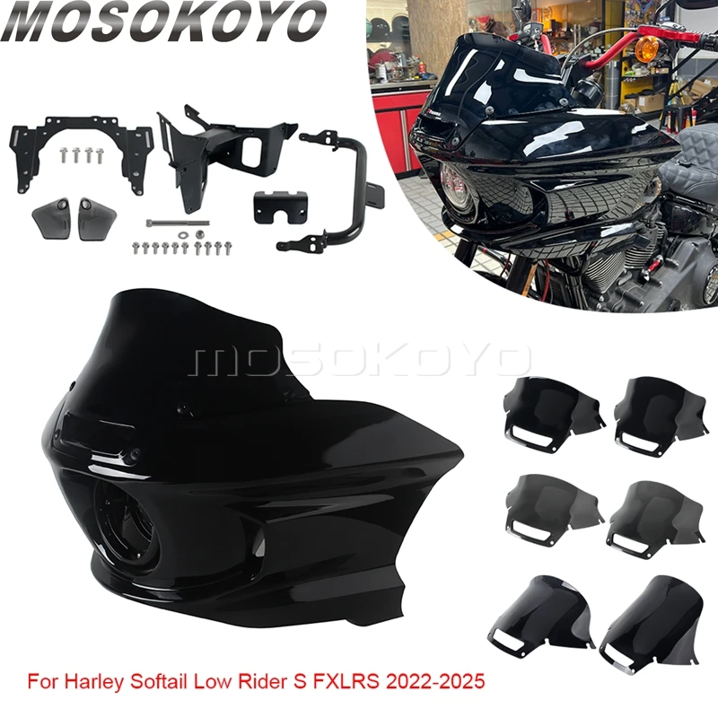 Обтекатель мотоцикла, ветрозащитный экран, передняя фара, кронштейн для крепления обтекателя для Harley Softail Low Rider S 117 FXLRS 22-25
Обтекатель мотоцикла, ветрозащитный экран, передняя фара, кронштейн для крепления обтекателя для Harley Softail Low Rider S 117 FXLRS 22-25