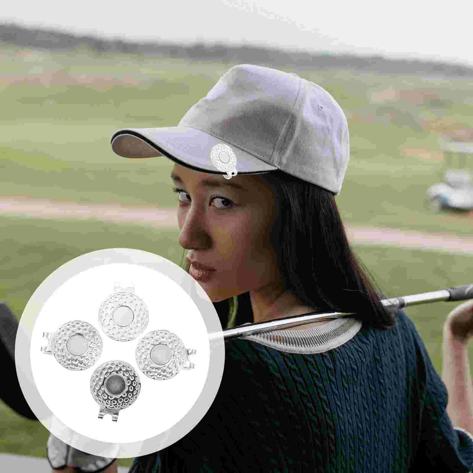 4 Pcs Golf Ball Green Marker Hat Clip Hats Golfing Supply Tool Silver Zinc Alloy Women's
4 Pcs Golf Ball Green Marker Hat Clip Hats Golfing Supply Tool Silver Zinc Alloy Women's