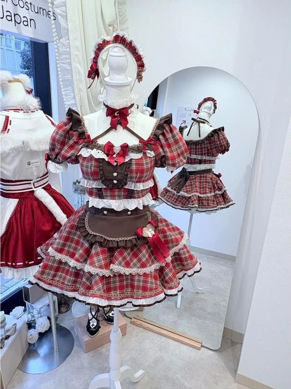 2026 Cosplay Japanese Sweet Plaid Bow 2 Piece Set Women Kawaii Lolita Lace Bow Top High Waist Puffy Skirt Cute Party Outfits
2026 Cosplay Japanese Sweet Plaid Bow 2 Piece Set Women Kawaii Lolita Lace Bow Top High Waist Puffy Skirt Cute Party Outfits