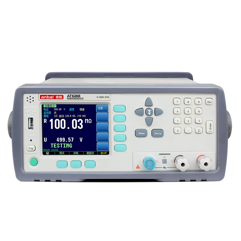 Applent AT688 Insulation Resistance Tester Meter Test Range 100k-10TΩ,1V~1000V Arbitrary Voltage Output
Applent AT688 Insulation Resistance Tester Meter Test Range 100k-10TΩ,1V~1000V Arbitrary Voltage Output