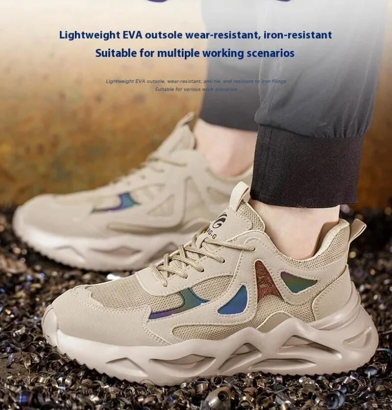 Легкая защитная обувь 2025 года, мужская рабочая обувь, рабочие ботинки со стальным носком, кроссовки, мужская дышащая обувь
Легкая защитная обувь 2025 года, мужская рабочая обувь, рабочие ботинки со стальным носком, кроссовки, мужская дышащая обувь