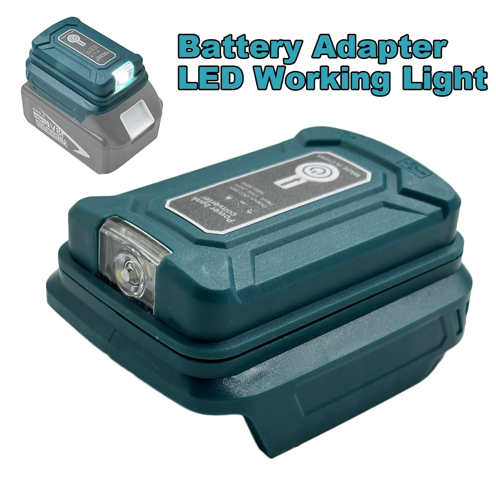 Адаптер батареи Светодиодный рабочий фонарь для Makita 14,4 В/18 В литий-ионный аккумулятор Портативный внешний аккумулятор с двумя портами USB (без батареи)
Адаптер батареи Светодиодный рабочий фонарь для Makita 14,4 В/18 В литий-ионный аккумулятор Портативный внешний аккумулятор с двумя портами USB (без батареи)