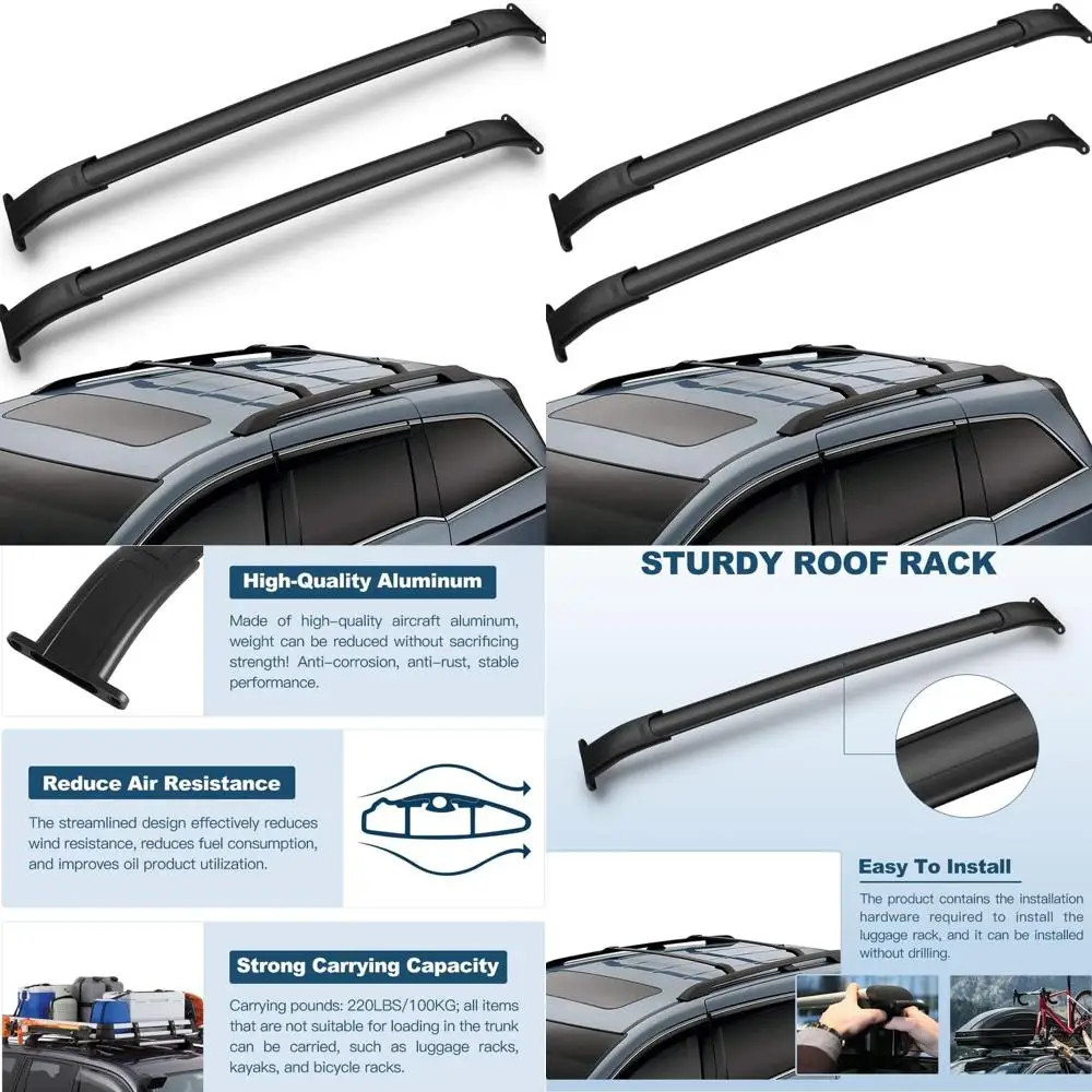 Алюминиевые поперечины для Cadillac Escalade & ESV, GMC Yukon & XL 2015–2020 годов выпуска, 2 шт. Багажник на крышу каяка
Алюминиевые поперечины для Cadillac Escalade & ESV, GMC Yukon & XL 2015–2020 годов выпуска, 2 шт. Багажник на крышу каяка