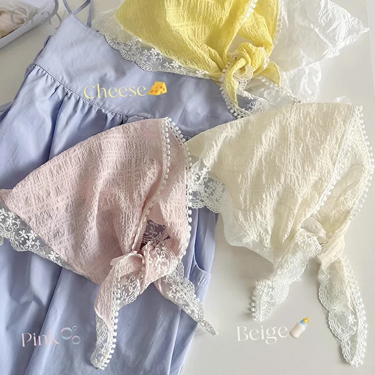 Lace Bubble Hair Scarves French Cream Style Triangle Scarf Headscarf Headwear for Girls INS Bandana Women Head Cover Decoration
Lace Bubble Hair Scarves French Cream Style Triangle Scarf Headscarf Headwear for Girls INS Bandana Women Head Cover Decoration