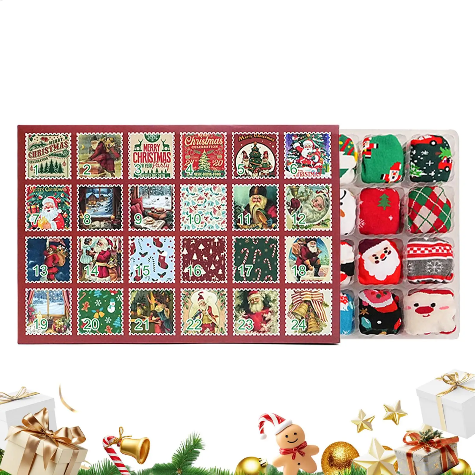 Christmas Advent Socks 24 Days Advent Countdown 12 Pairs Of Winter Crew Socks For Women Men Adults Teens Holiday
Christmas Advent Socks 24 Days Advent Countdown 12 Pairs Of Winter Crew Socks For Women Men Adults Teens Holiday