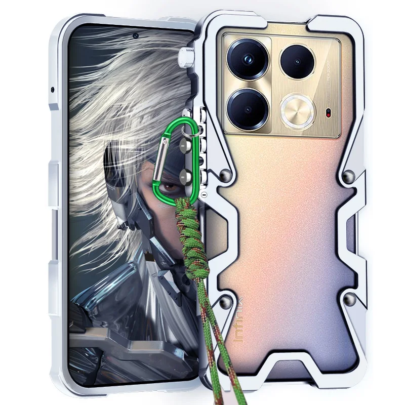 Luxury Armor Metal Aluminum Phone Bumper For Infinix Note 50X 40S 50 40 30 Pro+ Vip Cover Mechanical Purely Handmade Skull Case
Luxury Armor Metal Aluminum Phone Bumper For Infinix Note 50X 40S 50 40 30 Pro+ Vip Cover Mechanical Purely Handmade Skull Case