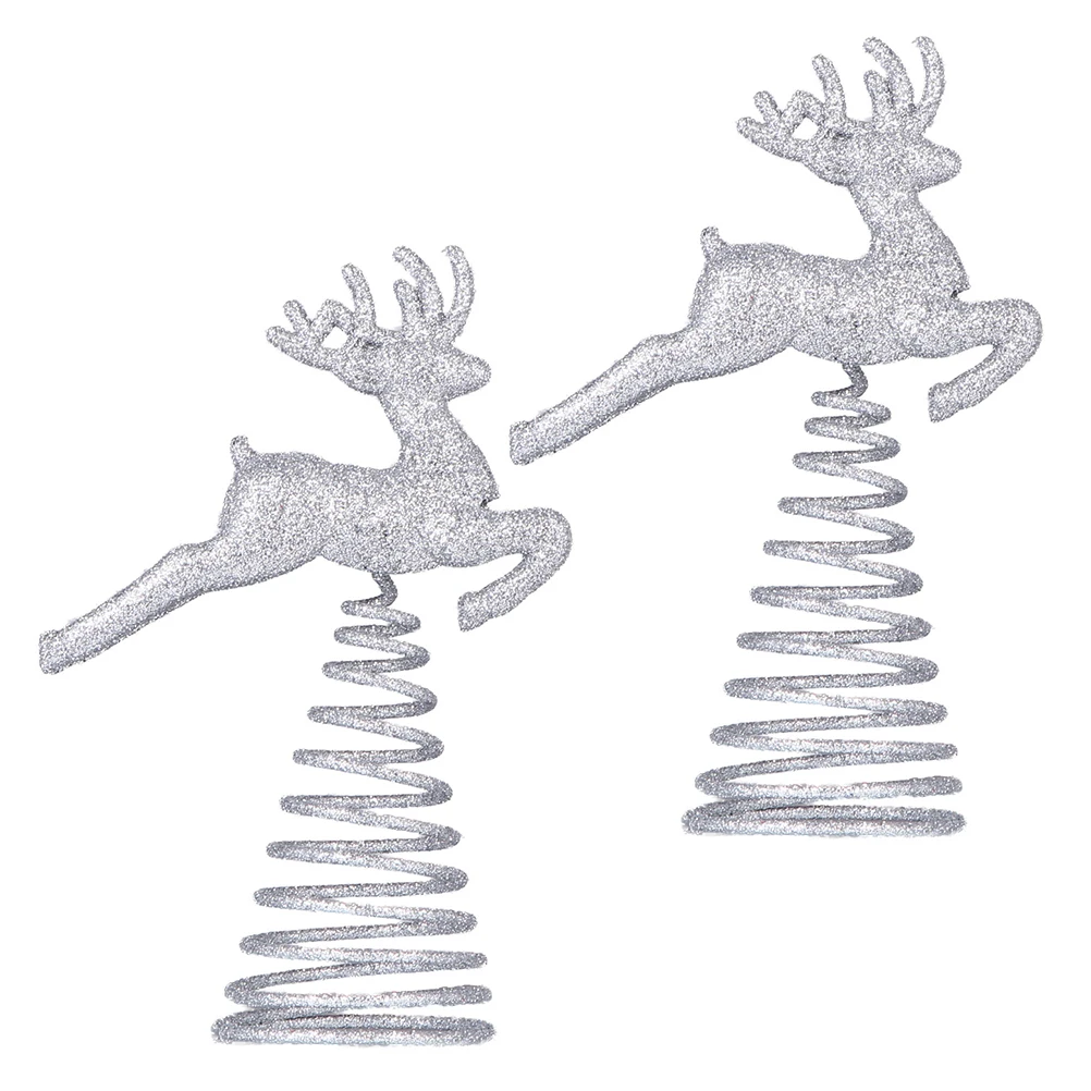2Pcs Christmas Tree Topper Decor Elk Shaped Xmas Tree Topper Ornament for Festival Decoration Deer Christmas Decorations
2Pcs Christmas Tree Topper Decor Elk Shaped Xmas Tree Topper Ornament for Festival Decoration Deer Christmas Decorations
