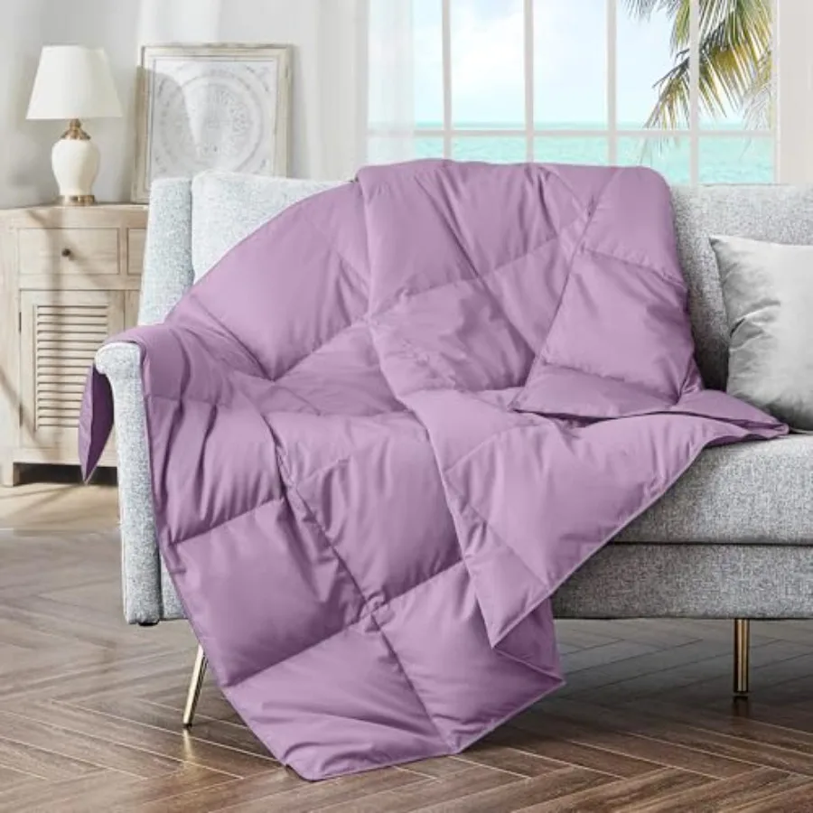 ® Soft Feather Down Blanket Lightweight Packable Couch for Indoor and Outdoor Use 50"X70
® Soft Feather Down Blanket Lightweight Packable Couch for Indoor and Outdoor Use 50"X70