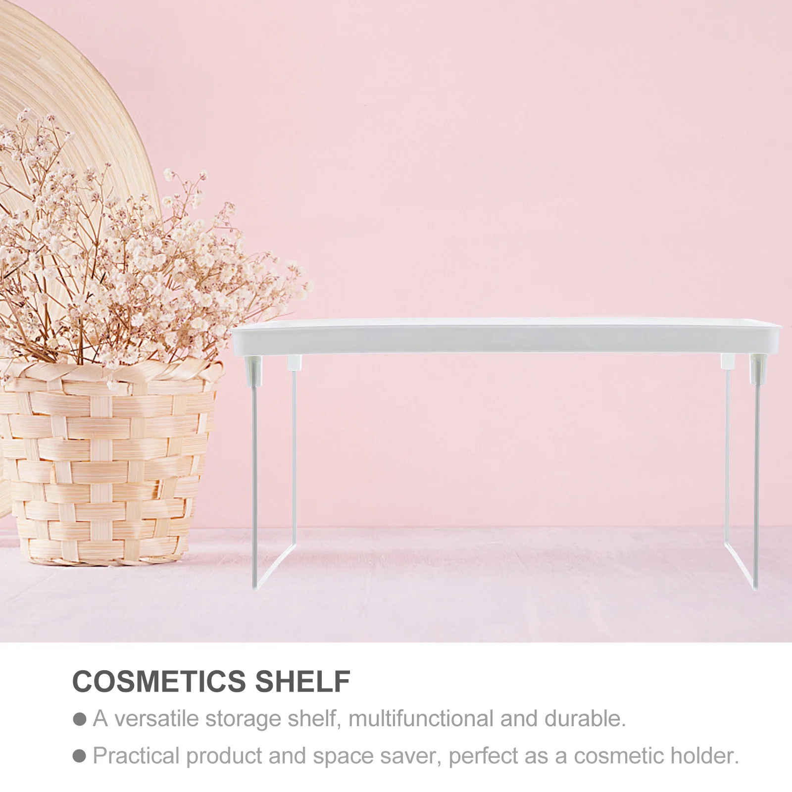 Cosmetics Storage Shelf Elegant Plastic Folding Desktop Organizer Rack Bathroom Makeup Storage Holder Counter Shelf 
Cosmetics Storage Shelf Elegant Plastic Folding Desktop Organizer Rack Bathroom Makeup Storage Holder Counter Shelf