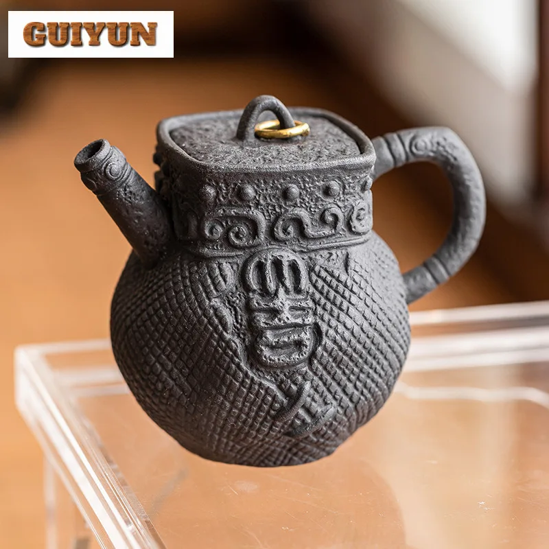 125 мл чайник ручной работы из черного золота, изысканный керамический чайник с фильтром, горшок ручной работы, чайник для заваривания чая, украшение, подарки
125 мл чайник ручной работы из черного золота, изысканный керамический чайник с фильтром, горшок ручной работы, чайник для заваривания чая, украшение, подарки