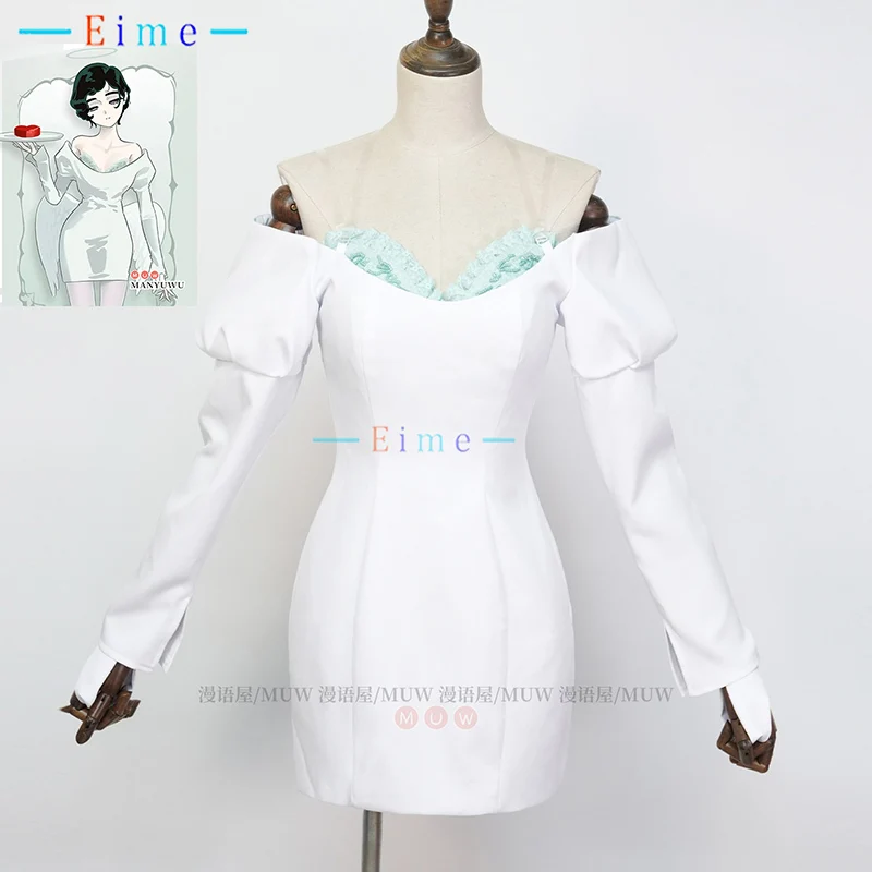 Anime ALIEN STAGE Aad Cafe Sua Mizi Cosplay Costume Women Sexy White Dress Halloween Uniforms Fancy Party Suits Custom Made
Anime ALIEN STAGE Aad Cafe Sua Mizi Cosplay Costume Women Sexy White Dress Halloween Uniforms Fancy Party Suits Custom Made