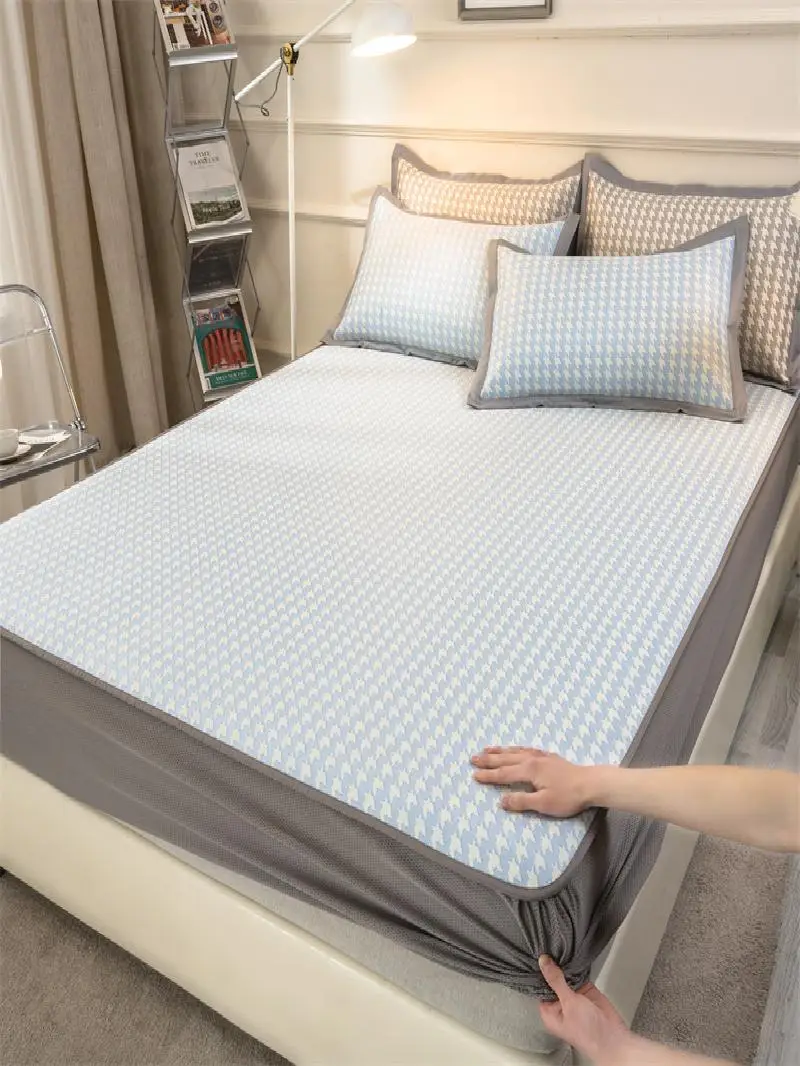 Summer Ice Silk Cooling Mat Bed Canopy Sle Tee-Piece Set Waable Foldable Soft Bedding Polyester Fiber Superior Quali
Summer Ice Silk Cooling Mat Bed Canopy Sle Tee-Piece Set Waable Foldable Soft Bedding Polyester Fiber Superior Quali