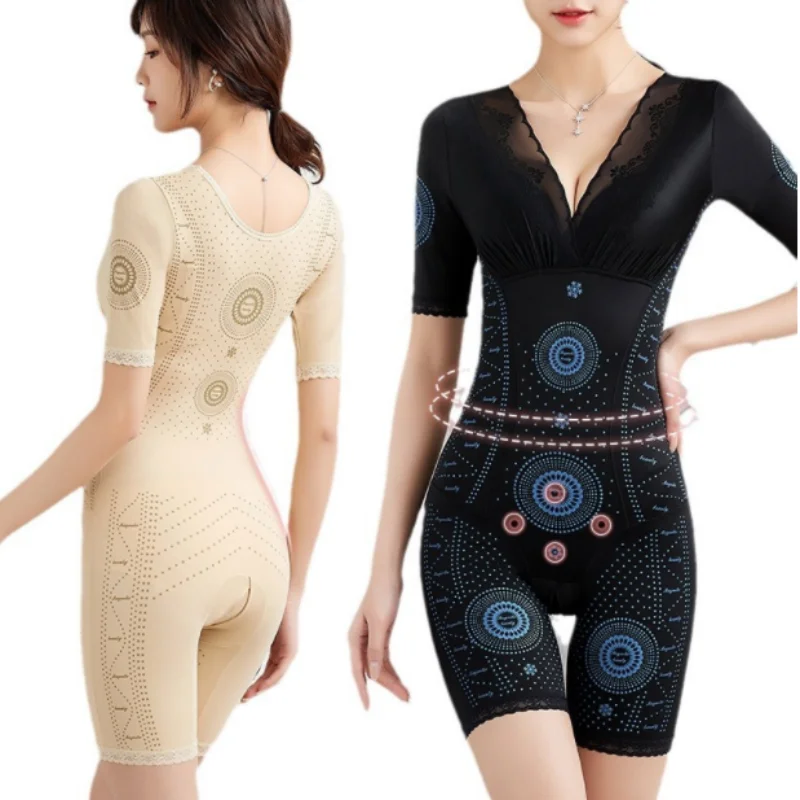 Women's Seamless Shapewear Bodysuits Slimming Stretch Lace V-neck Rompers Arm Underwear Sexy Body Shapers
Women's Seamless Shapewear Bodysuits Slimming Stretch Lace V-neck Rompers Arm Underwear Sexy Body Shapers