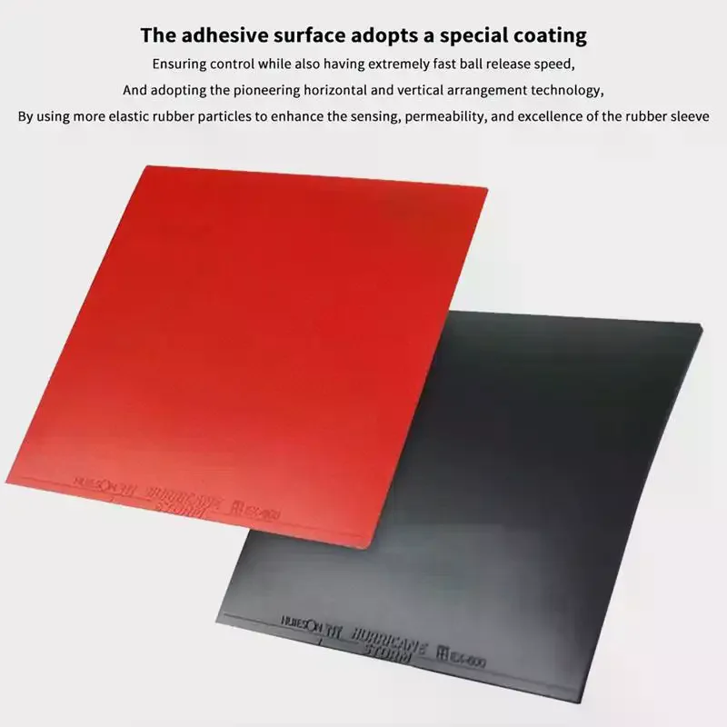 HUIESON Official Authorization Table Tennis Rubber HURRICANE-STORM EX-600 2.2MM Durable Ping Pong Rubber Loop & Control For 40+
HUIESON Official Authorization Table Tennis Rubber HURRICANE-STORM EX-600 2.2MM Durable Ping Pong Rubber Loop & Control For 40+