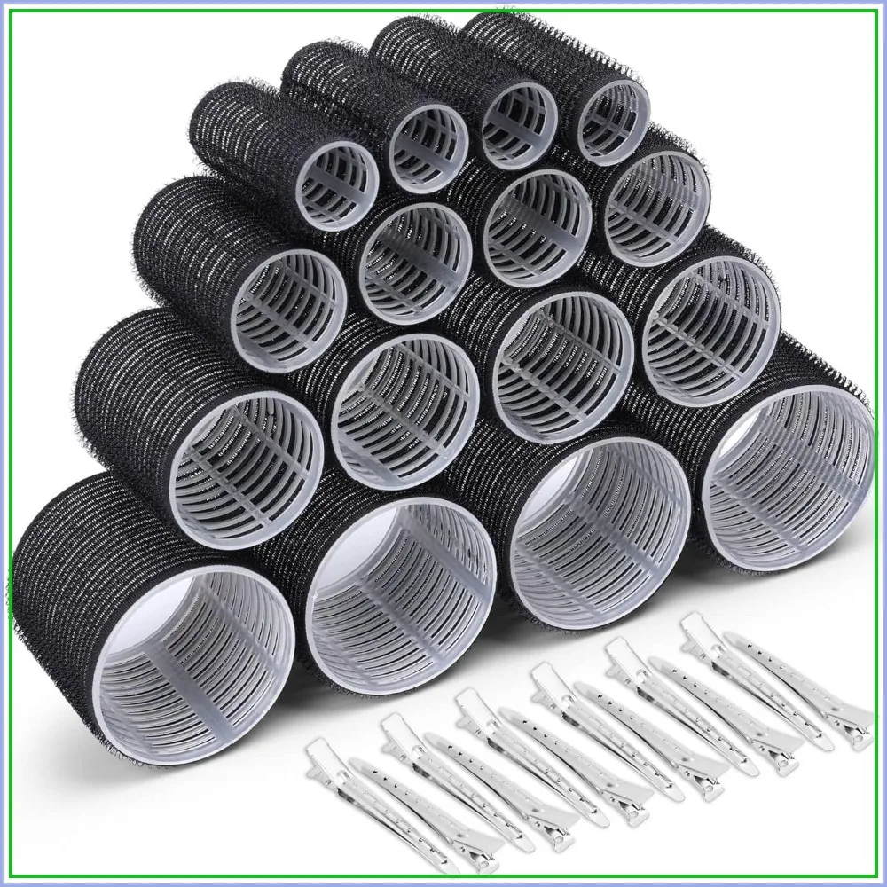 28 Pcs Self Grip Hair Rollers Set with Clips, 4 Sizes for Volume and Curls, Long Medium Short Hair
28 Pcs Self Grip Hair Rollers Set with Clips, 4 Sizes for Volume and Curls, Long Medium Short Hair