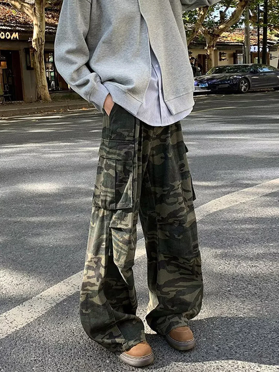 Camouflage Workwear Pants Men's Autumnal High Street Drop-Crotch Slimming Wide-Leg Jeans CleanFit Style Straight Tube Trousers
Camouflage Workwear Pants Men's Autumnal High Street Drop-Crotch Slimming Wide-Leg Jeans CleanFit Style Straight Tube Trousers