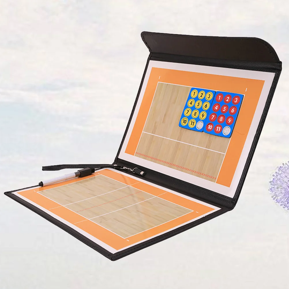 Magnetic Volleyball Coaching Clipboard Two Section Folding Board Portable Lightweight PU Case Dry Erase Marker
Magnetic Volleyball Coaching Clipboard Two Section Folding Board Portable Lightweight PU Case Dry Erase Marker