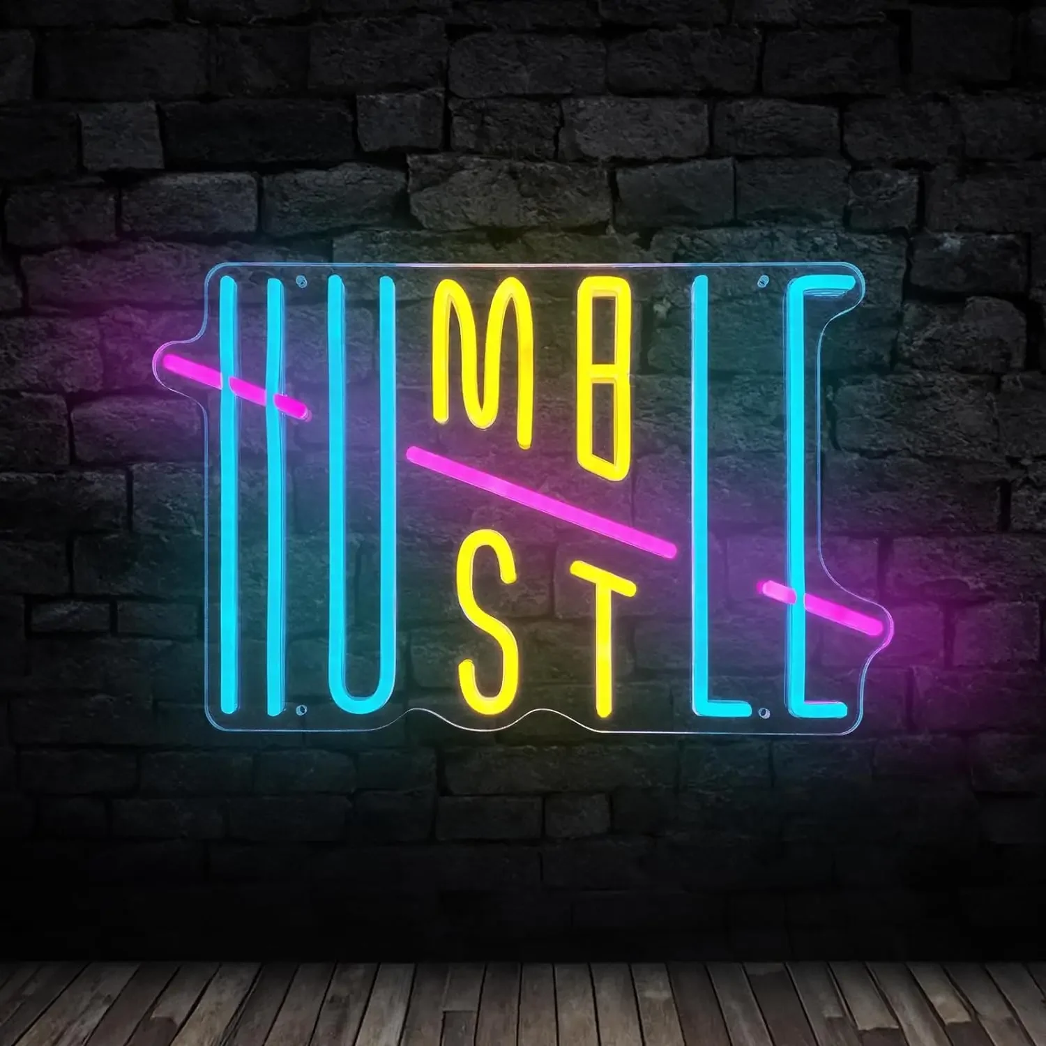 Hustle Humble LED Neon Sign USB Dimmable Neon Light for Party Gym Room Office Room Man Cave Cafe Bar Wall Decor Festival Gift
Hustle Humble LED Neon Sign USB Dimmable Neon Light for Party Gym Room Office Room Man Cave Cafe Bar Wall Decor Festival Gift