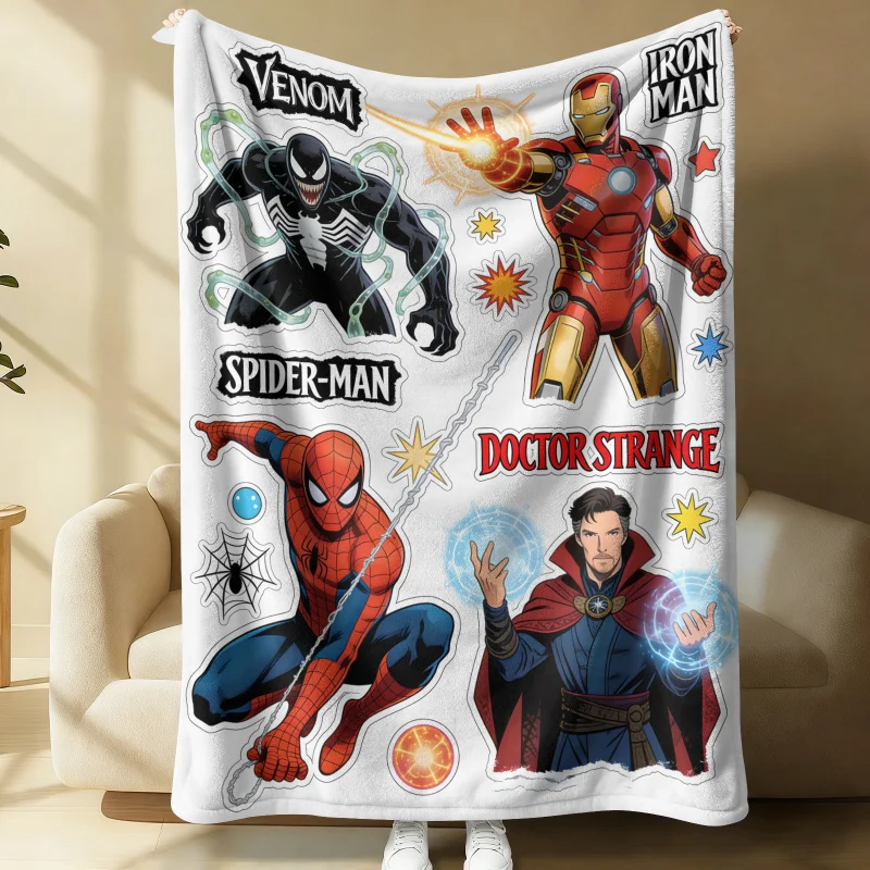 Marvel Superhero Venom Sticker Style Flannel Blanket-Avengers Throw-Marvel Fan Boys Room Soft Warm Home Decor-Kids Nap Blanket
Marvel Superhero Venom Sticker Style Flannel Blanket-Avengers Throw-Marvel Fan Boys Room Soft Warm Home Decor-Kids Nap Blanket
